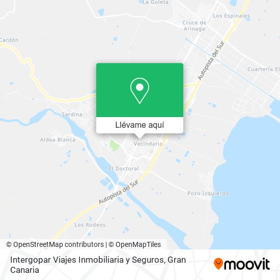 Mapa Intergopar Viajes Inmobiliaria y Seguros