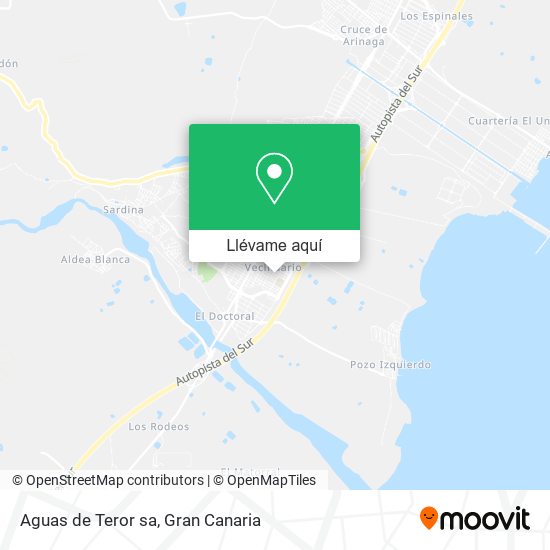 Mapa Aguas de Teror sa