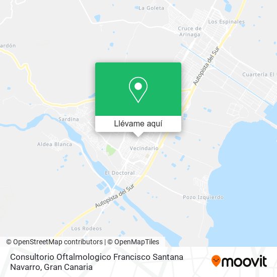 Mapa Consultorio Oftalmologico Francisco Santana Navarro