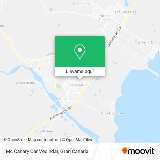 Mapa Mc Canary Car Vecindar