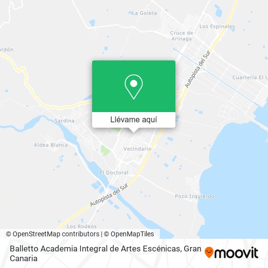 Mapa Balletto Academia Integral de Artes Escénicas