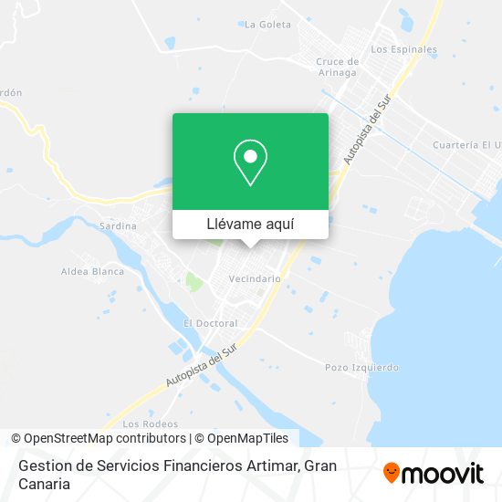 Mapa Gestion de Servicios Financieros Artimar