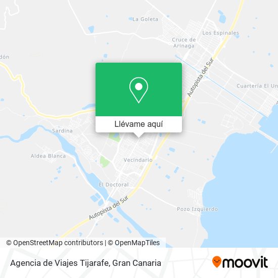 Mapa Agencia de Viajes Tijarafe