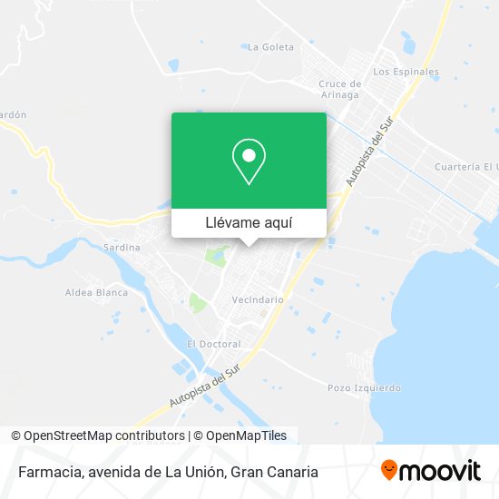 Mapa Farmacia, avenida de La Unión
