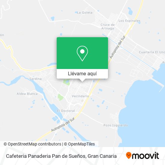 Mapa Cafeteria Panaderia Pan de Sueños