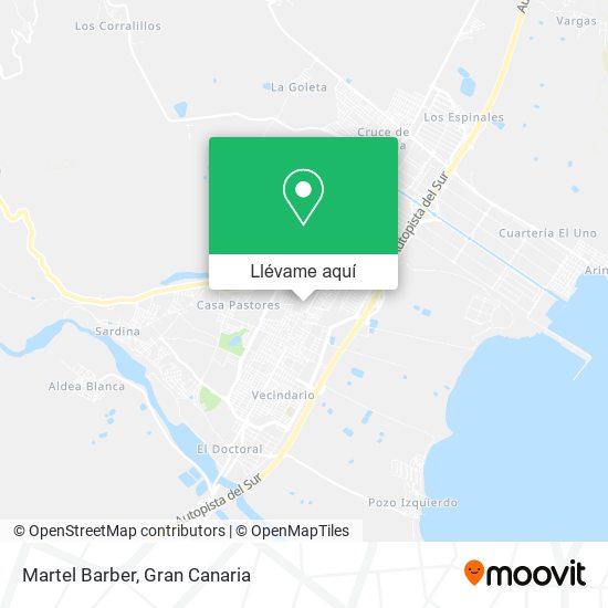 Mapa Martel Barber