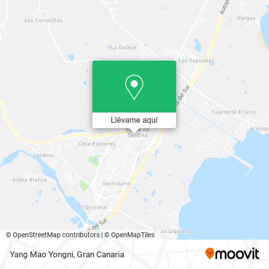 Mapa Yang Mao Yongni