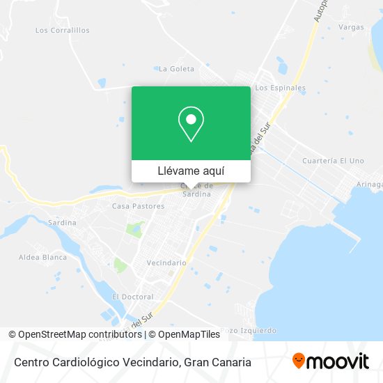 Mapa Centro Cardiológico Vecindario