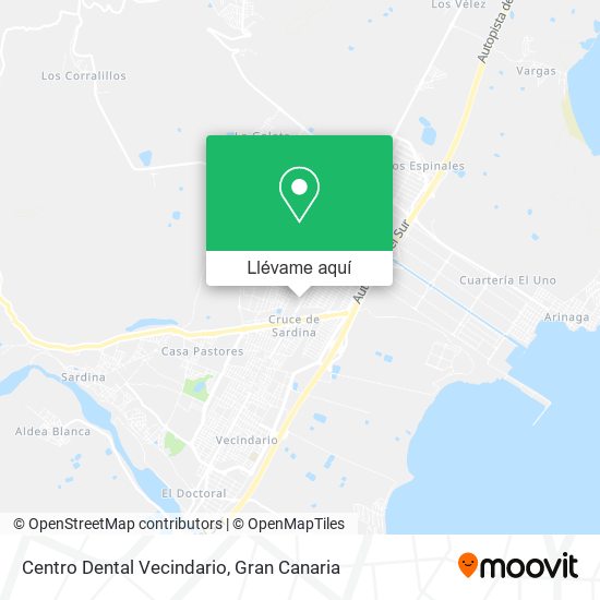 Mapa Centro Dental Vecindario