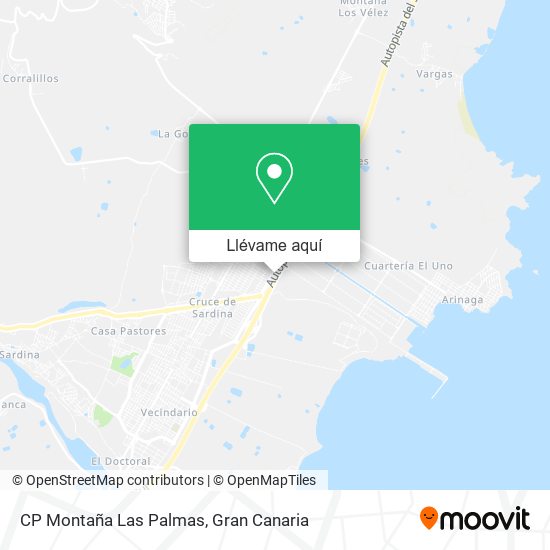 Mapa CP Montaña Las Palmas