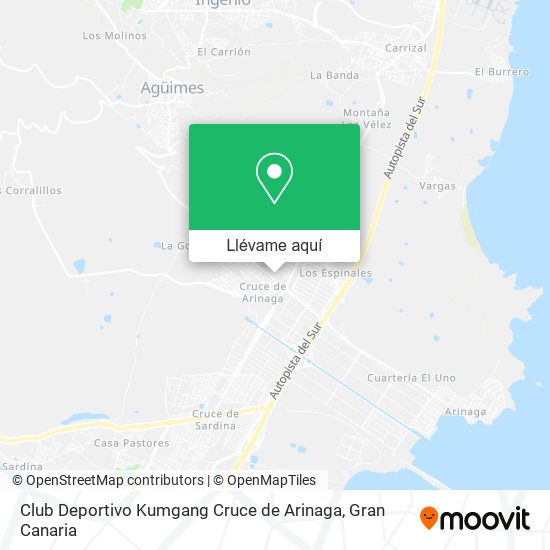 Mapa Club Deportivo Kumgang Cruce de Arinaga