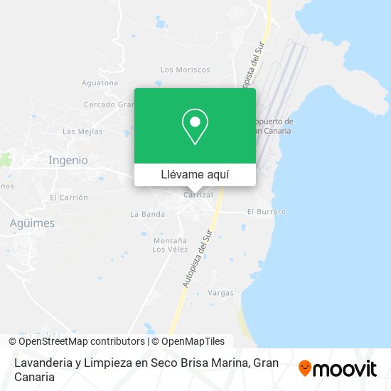 Mapa Lavanderia y Limpieza en Seco Brisa Marina