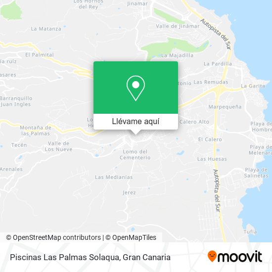 Mapa Piscinas Las Palmas Solaqua