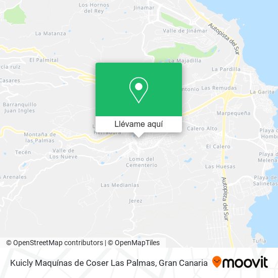 Mapa Kuicly Maquínas de Coser Las Palmas