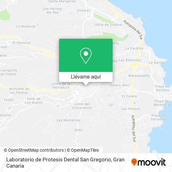 Mapa Laboratorio de Protesis Dental San Gregorio