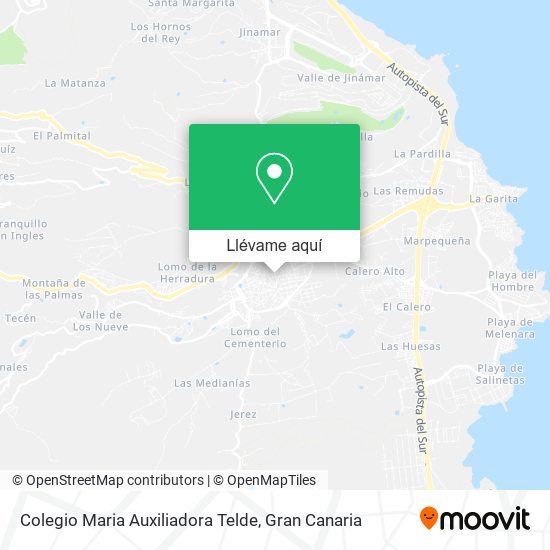 Mapa Colegio Maria Auxiliadora Telde