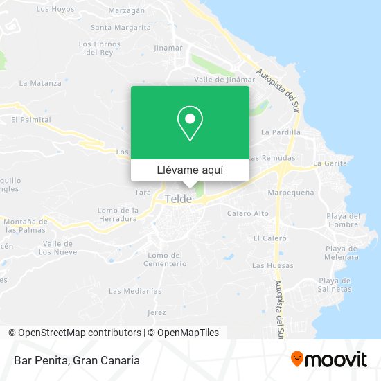 Mapa Bar Penita