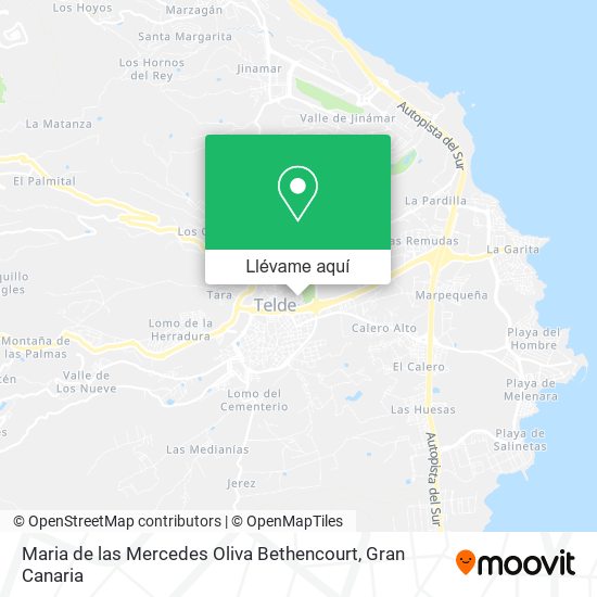 Mapa Maria de las Mercedes Oliva Bethencourt