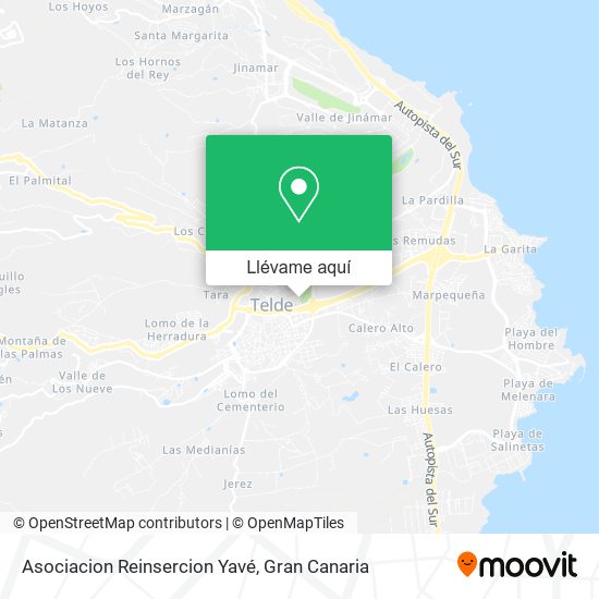 Mapa Asociacion Reinsercion Yavé