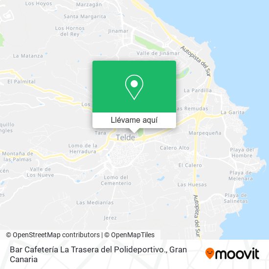 Mapa Bar Cafetería La Trasera del Polideportivo.