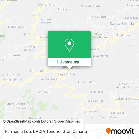 Mapa Farmacia Lda. DACIA Tenorio