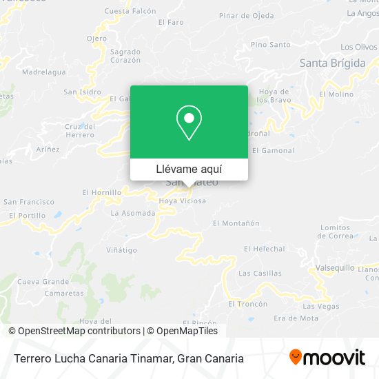 Mapa Terrero Lucha Canaria Tinamar