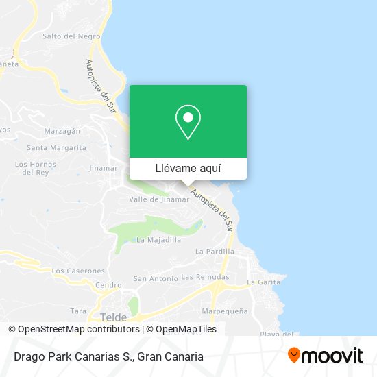 Mapa Drago Park Canarias S.