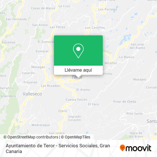 Mapa Ayuntamiento de Teror - Servicios Sociales