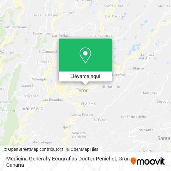 Mapa Medicina General y Ecografias Doctor Penichet