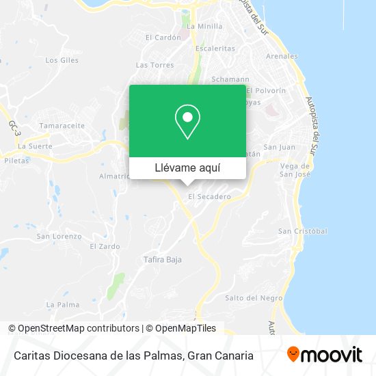 Mapa Caritas Diocesana de las Palmas