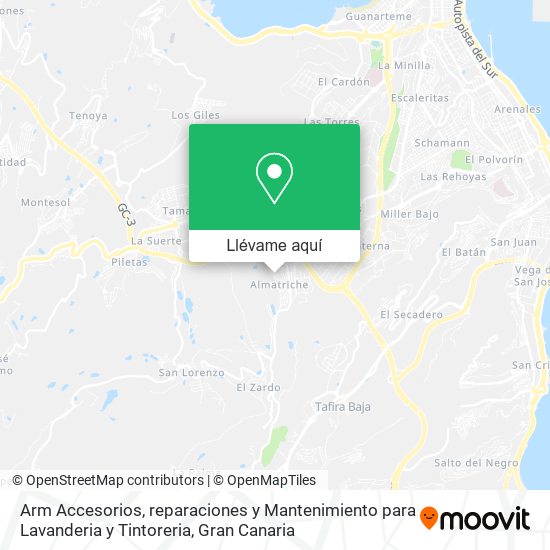 Mapa Arm Accesorios, reparaciones y Mantenimiento para Lavanderia y Tintoreria