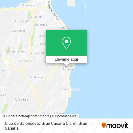 Mapa Club de Baloncesto Gran Canaria Claret