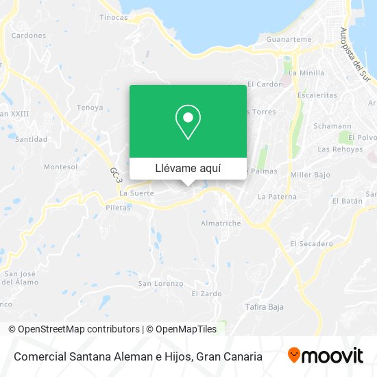 Mapa Comercial Santana Aleman e Hijos