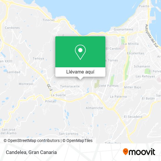 Mapa Candelea