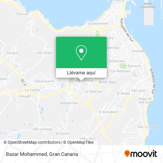 Mapa Bazar Mohammed