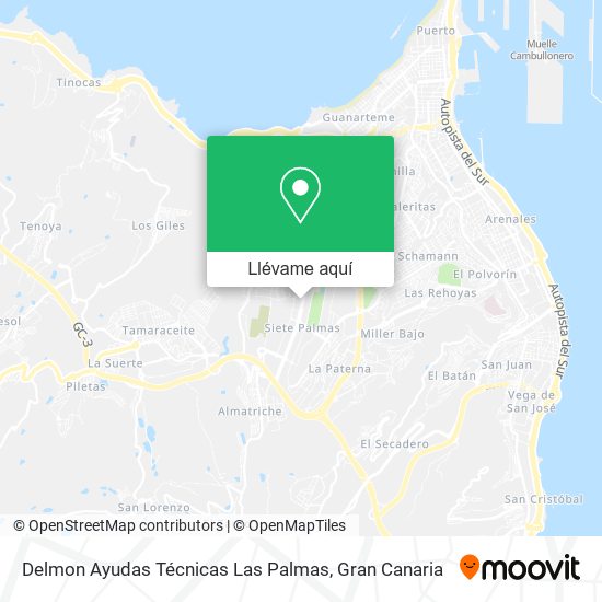 Mapa Delmon Ayudas Técnicas Las Palmas