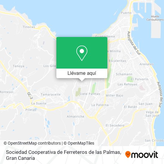 Mapa Sociedad Cooperativa de Ferreteros de las Palmas