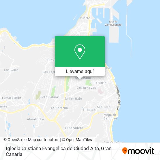 Mapa Iglesia Cristiana Evangélica de Ciudad Alta