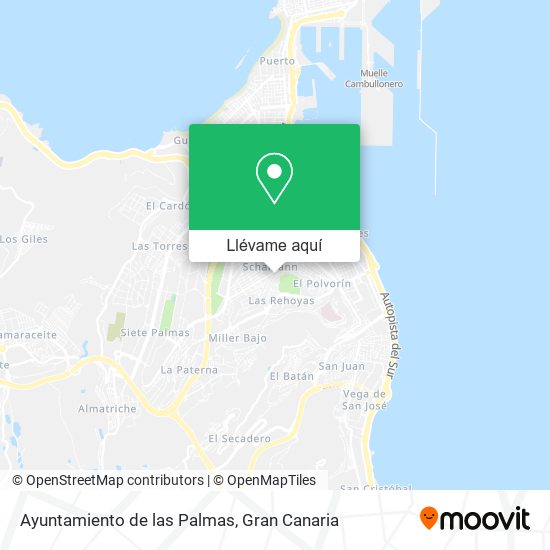 Mapa Ayuntamiento de las Palmas