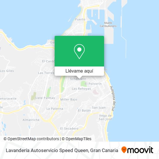 Mapa Lavandería Autoservicio Speed Queen
