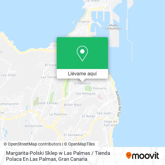 Mapa Margarita-Polski Sklep w Las Palmas / Tienda Polaca En Las Palmas