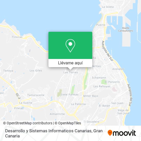 Mapa Desarrollo y Sistemas Informaticos Canarias