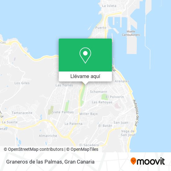 Mapa Graneros de las Palmas