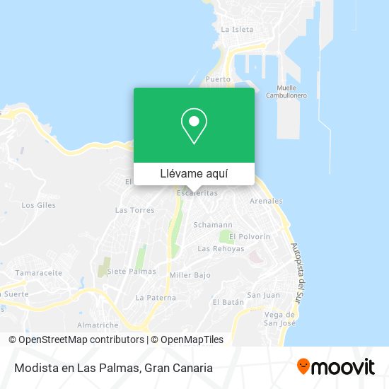 Mapa Modista en Las Palmas