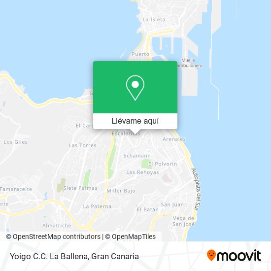 Mapa Yoigo C.C. La Ballena