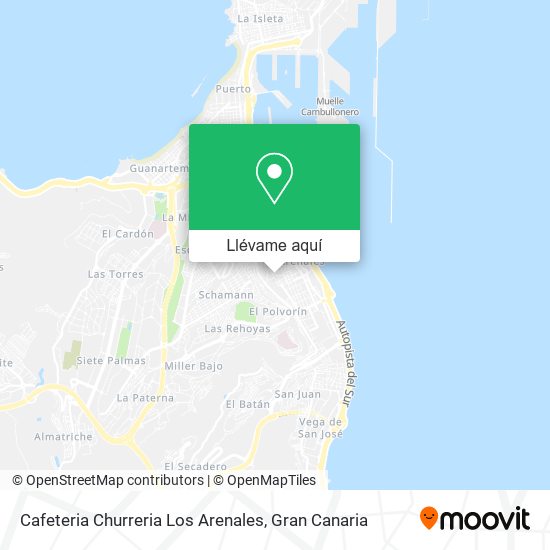 Mapa Cafeteria Churreria Los Arenales