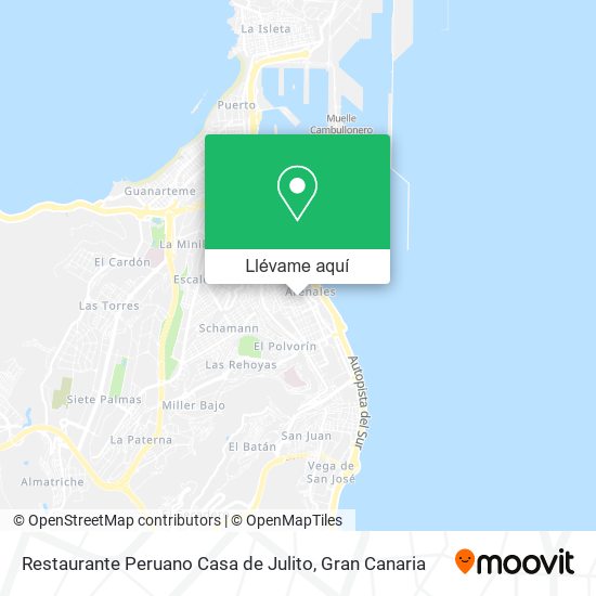 Mapa Restaurante Peruano Casa de Julito