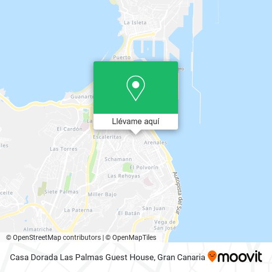 Mapa Casa Dorada Las Palmas Guest House