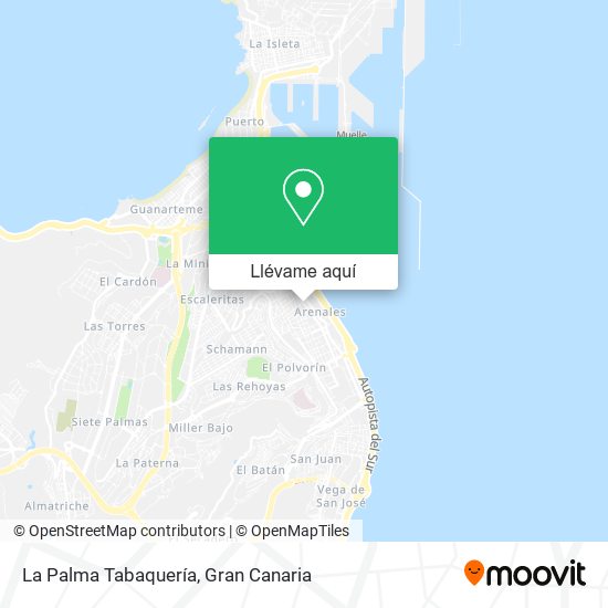 Mapa La Palma Tabaquería