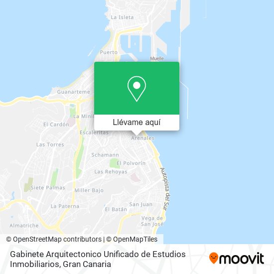 Mapa Gabinete Arquitectonico Unificado de Estudios Inmobiliarios